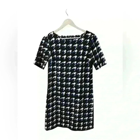 Tommy Hilfiger A-Line Blue and Black Short Sleeve Dress - Excellent Condition 2 - Picture 1 of 7